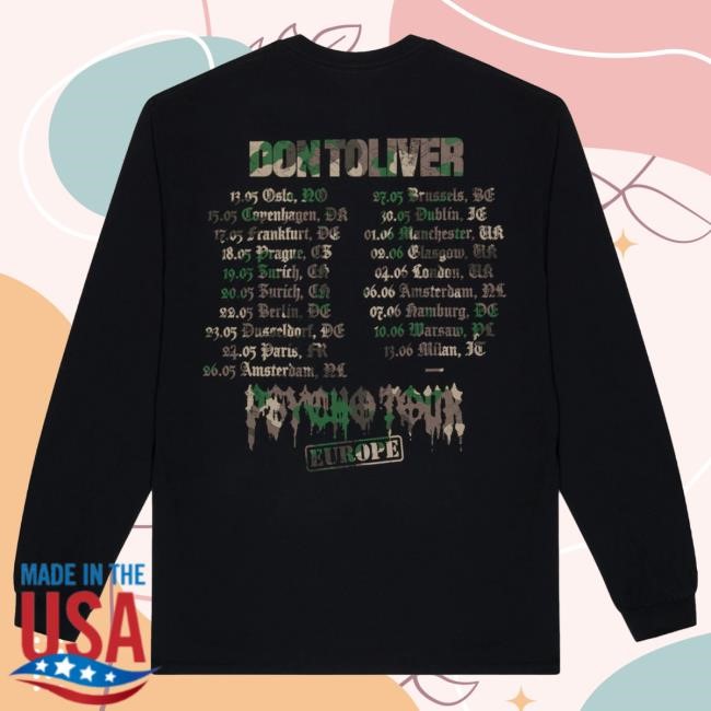 Don Toliver Psycho Tour Emblem Longsleeve Complex Gear Complex Exclusive Psycho Tour Emblem Longsleeve Don Toliver