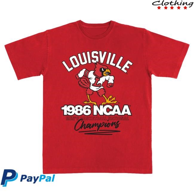 Official Slam Goods Louisville '86 National Champions Heavy Tshirt SlamGoods