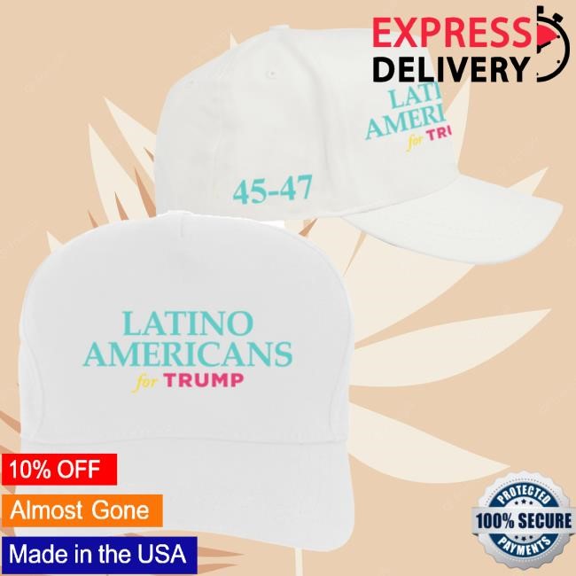 Official Donald Trump Merch Store Donald Trump Latino Americans For Trump White Structured Adjustable Hat Donald Trump Apparel Clothing Shop DonaldTrump