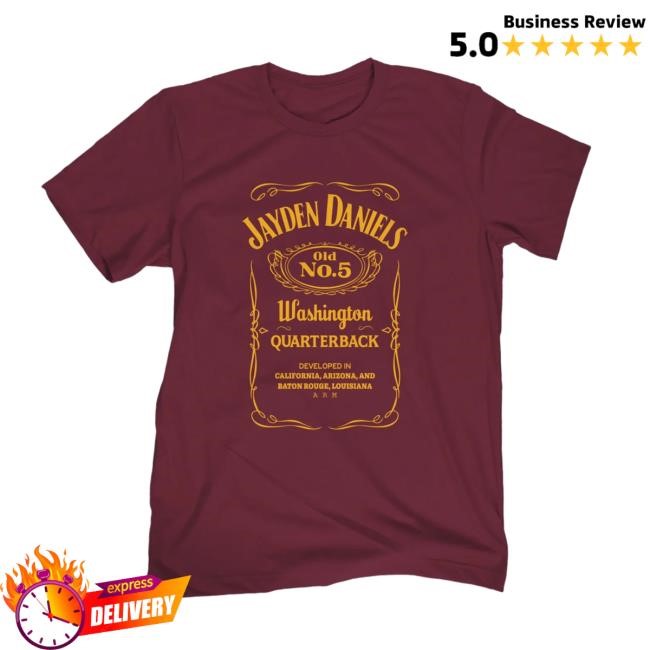 Jayden Daniels Old No.5 Washington Quarterback T Shirt