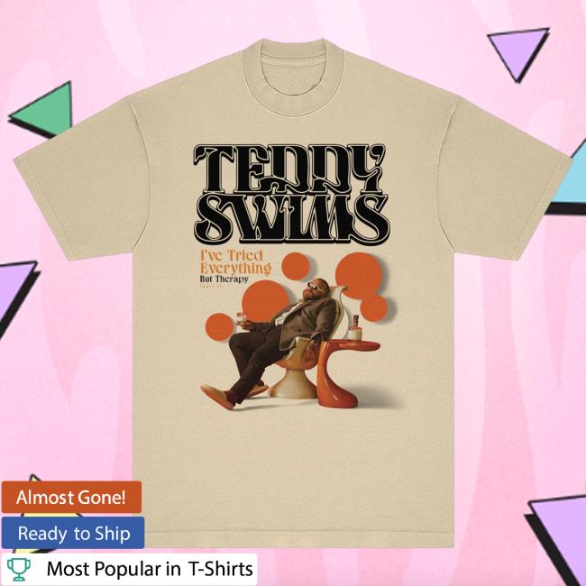 Official Teddy Swims Merch Store I've Tried Everything But Therapy Album Art T Shirt TeddySwims