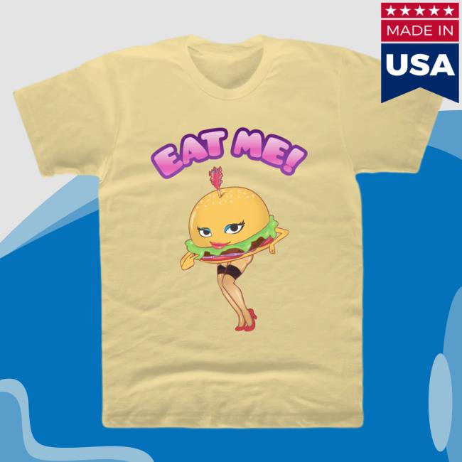 Official Hello Merch Broken Lizard Eat Me Yellow Haze T-Shirts BrokenLizard HelloMerch