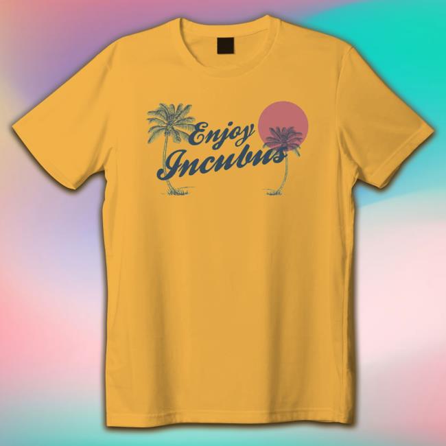 Incubus Merch Enjoy Incubus Yellow Shirt