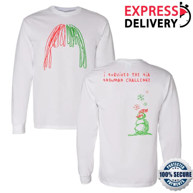 Official Sia Merch Store Shop Sia Snowman Long Sleeve Tee