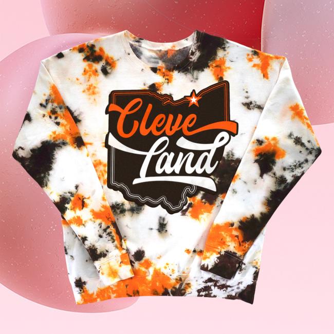 Official Ohio Clothing Store Shop Cleveland Tie Dye 3D Hoodie Ohioclothing