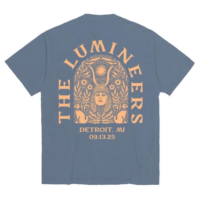 Official Lumineers The Lumineers Automatic September 13th Detroit Event Tshirt