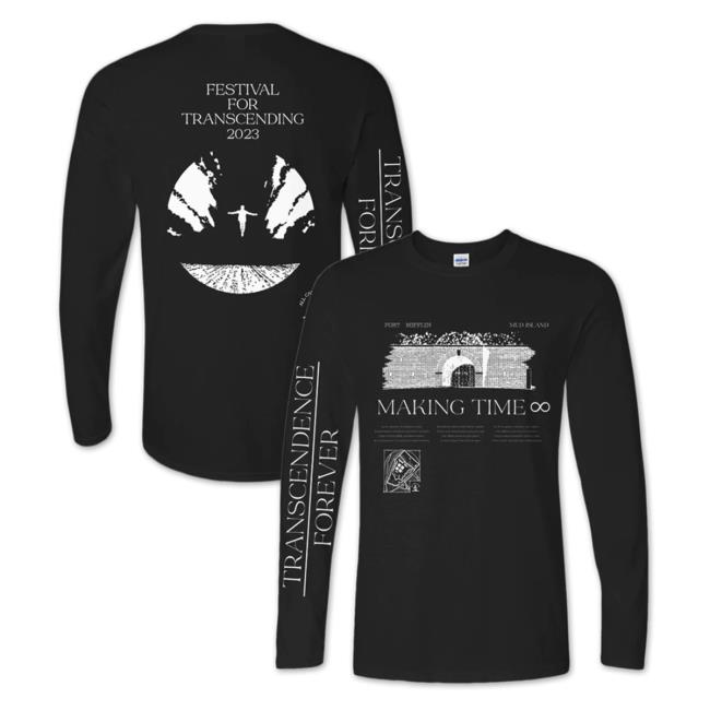 Official Hello Merch Store Making Time All Caps X Making Time Black Long Sleeve Shirt 2023 Hellomerch