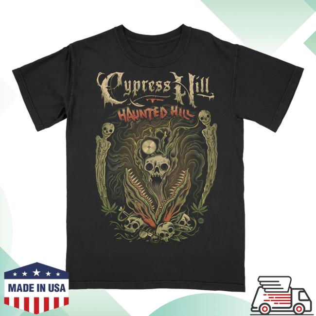 Official Cypress Hill Merch Cypress Hill Haunted Hill 2022 Shirt New CypressHill