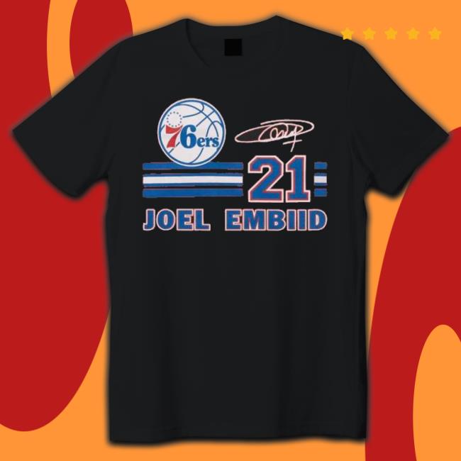 76Ers Joel Embiid Signature Jersey shirt 76Ers Joel Embiid Signature Jersey Shirt