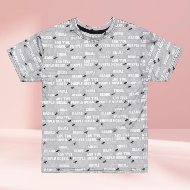 Official Dude Perfect Merch Store Nicknames All Over Print Shirt 2023 Grey Aop DudePerfect Apparel Clothing Shop