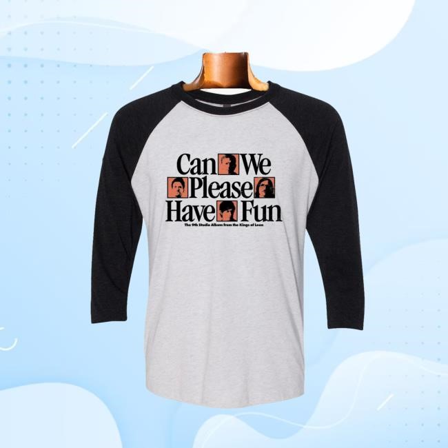 Faces Raglan Tee White/Black - Kings Of Leon