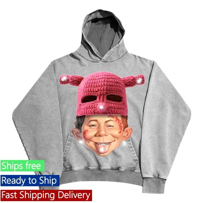 Official Noissey Merch Noissey High quality Alfred E. bad boy Knit Hat Graphic print Hoodies Official Noissey Merch Noissey High quality Alfred E. bad boy Knit Hat Graphic print Hooded Sweatshirt