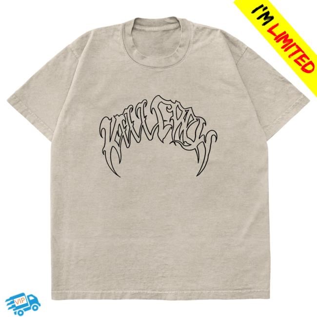 Official Kill Crew Apparel Clothing Oversized "Classic" Attractive Shirt - Cream / Black KillCrew Shop
