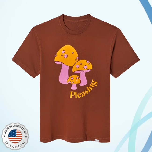 The Pleasing Mushroom Shirt in Sky Pleasing Shop Apparel