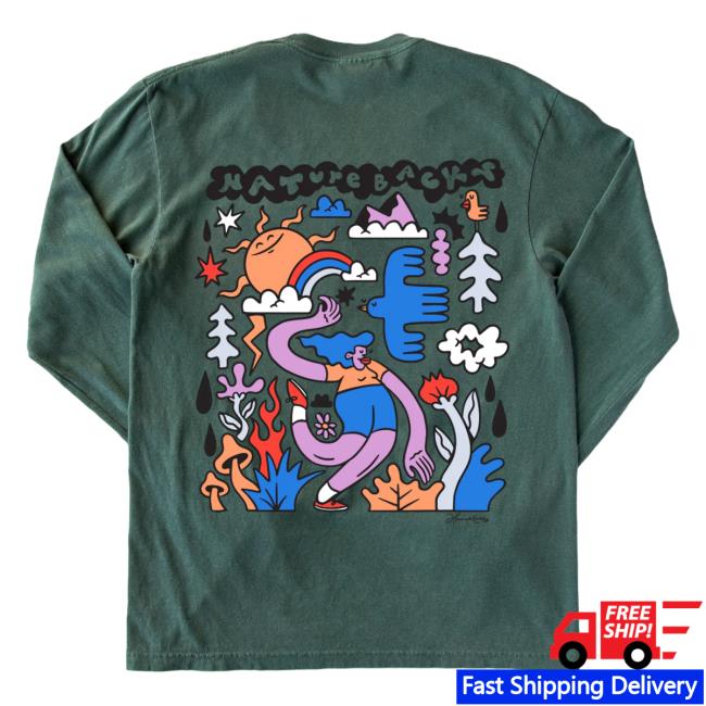 Official Nature Backs Clothing Naturebacks Dreamer Long Sleeve Tee Shirt Spruce