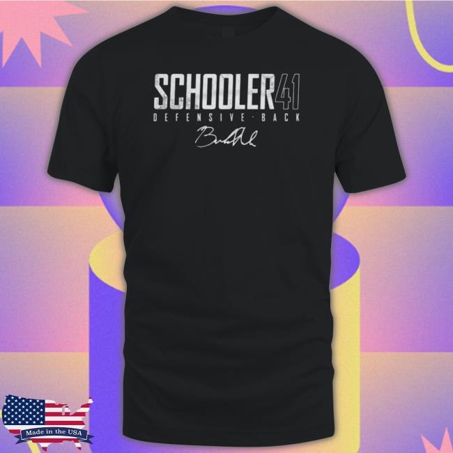Schooler 41 Defensive Back Signature Shirts