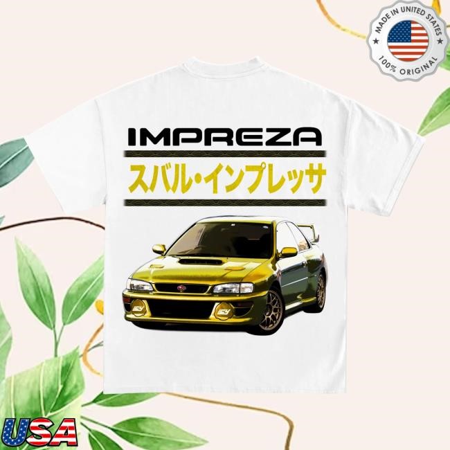 Subaru Impreza Jdm Racing Graphic Shirt New