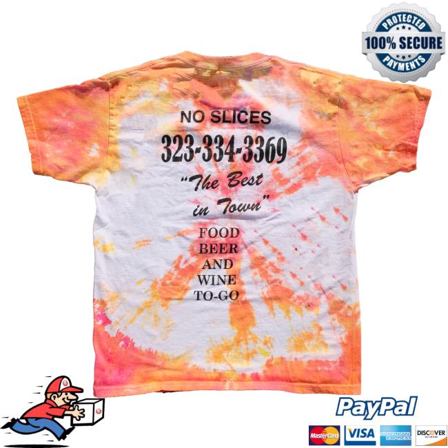 Jon And Vinny's Og Pizza Man Hot Shirt Fairfax Orange Tie Dye Jonandvinnys