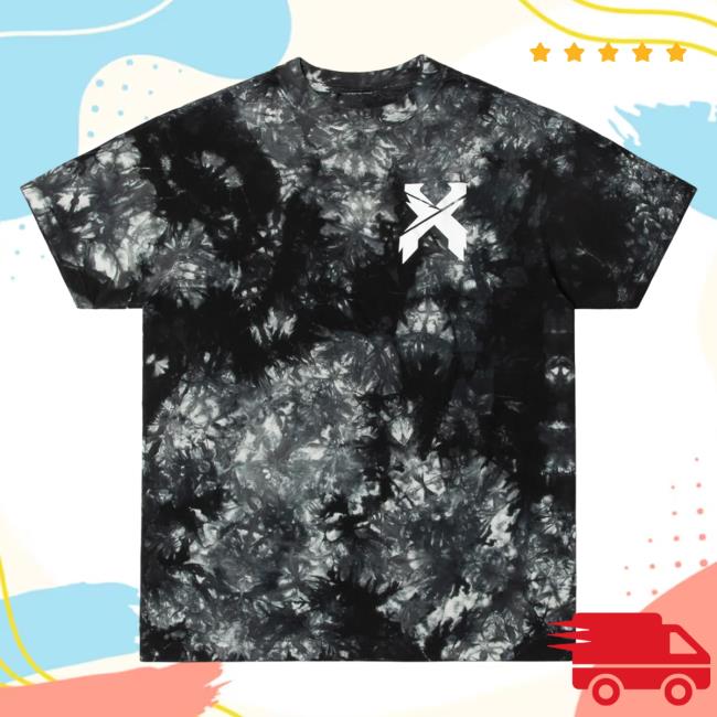 Official Excision Merch Onyx Tie Dye T-Shirt Black Tie-Dye