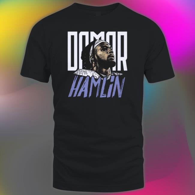 Damar Hamlin Buffalo Bills Player Portrait Hoodie