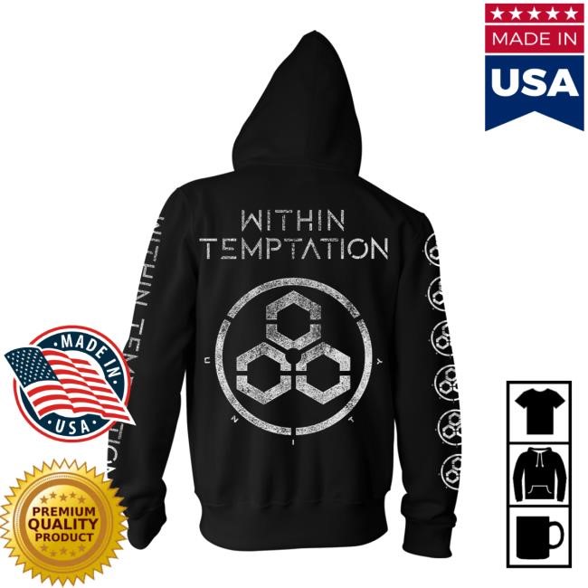 Unity Logo Zip Up Hooded Sweatshirt - Within Temptation
