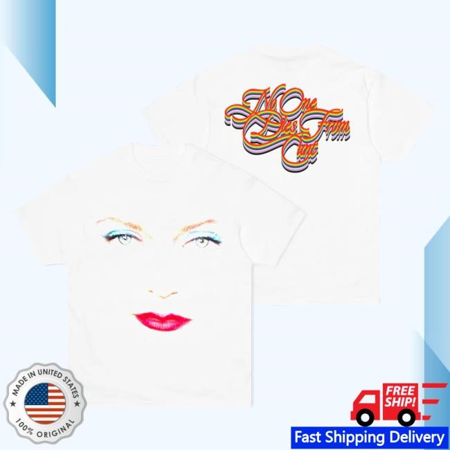 No One Dies From Cunt White Short Sleeve Shirt | Lady Wood Tove Lo Merch Store