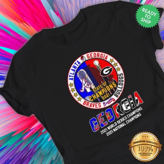 Georgia City Skyline, Georgia Bulldogs And Atlanta Braves Champions 2022 Unisex Sweatshirt