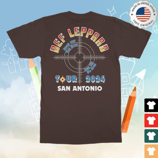San Antonio, TX 2024 Tour Shirt - Def Leppard Official Store