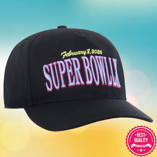 Super Bowl LX NFL Football NFL '47 Black Adjustable Hat 2026 '47 Super Bowl LX Black Adjustable Hitch Hat NFL Football NFL