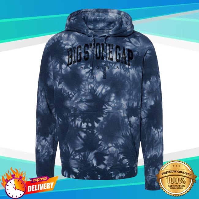 Official Hometown Apparel Clothing Merch Big Stone Gap Virginia Urban Vibe Tie-Dye Pullover Sweatshirt Tie Dye Navy / Black