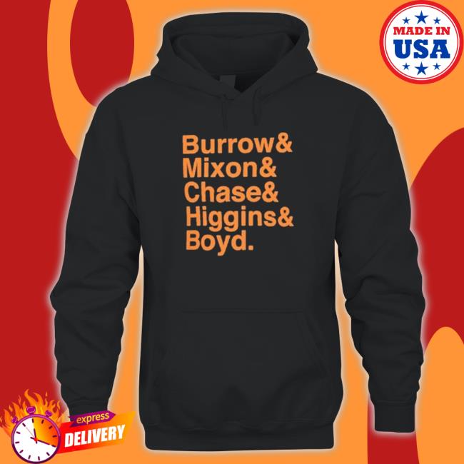 Burrow Mixon Chase Higgins and Boyd Shirt