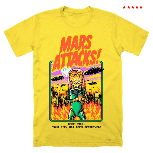 Official Cavity Colors Mars Attacks: Game Over - Hot Shirt (Yellow)