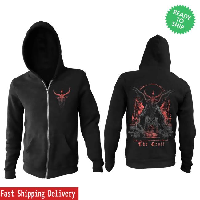 Blackcraft Cult Clothing Store BlackcraftCult The Devil - Zip Up Pullover Hoodie