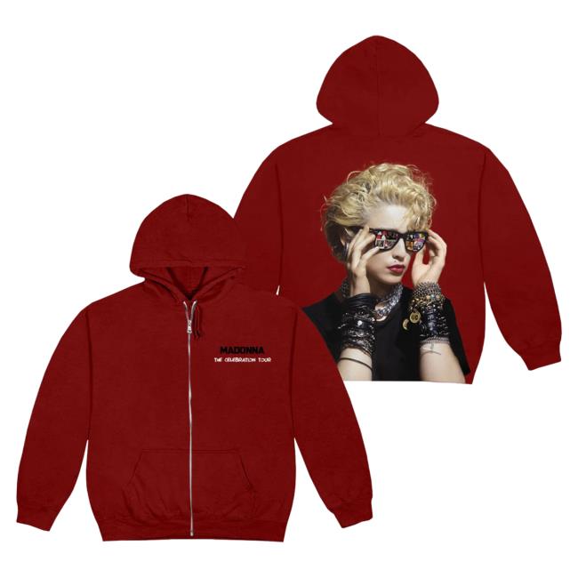 Official Madonna Merch Store Madonna The Celebration Tour Finally Enough Love Zip Up Pull Over Hoodie Madonna Louise Ciccone Clothing Shop