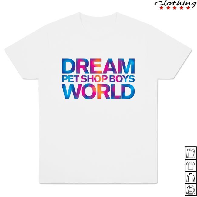 Official Pet Shop Boys Stacked Dreamworld 2025 Tshirt