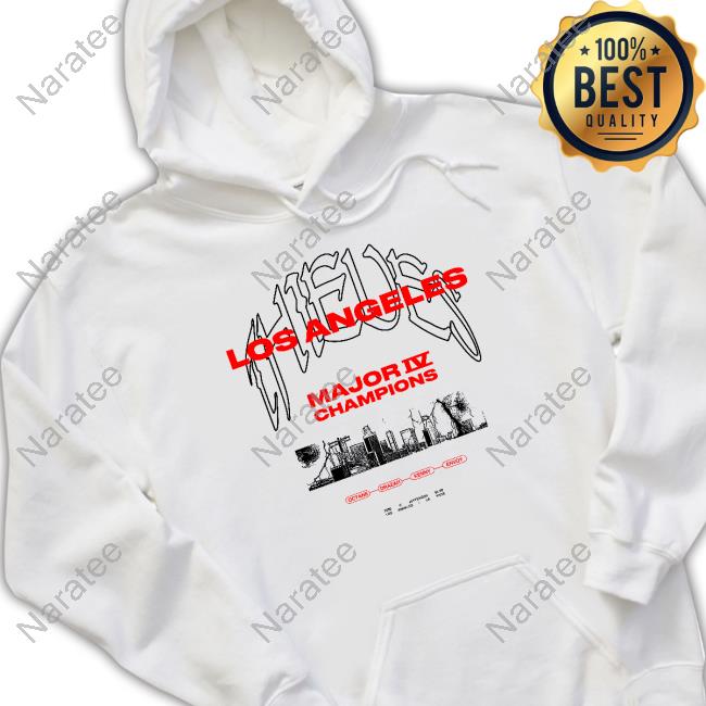 Official 100 Thieves Merch La Thieves Los Angeles 2023 Major Iv Champions T-Shirt