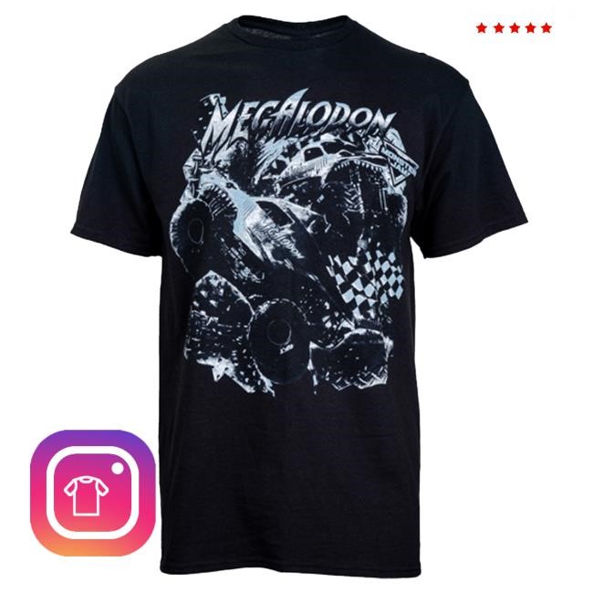 Monsterjamsuperstore New! Megalodon™ Racing Tee Shirt