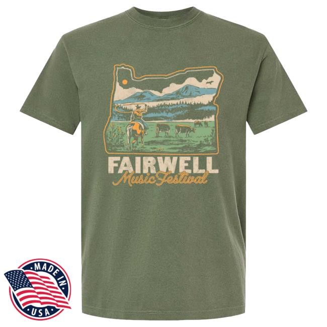 Official Fairwell Festival Oregon Lineup New Shirt