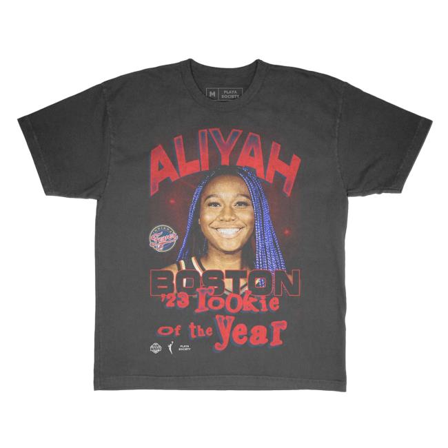 Official Adult Indiana Fever Aliyah Boston Rookie Of The Year Tee