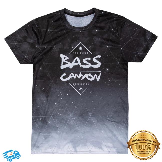 Official Excision Merch Bass Canyon Constellations New Shirt Black/White
