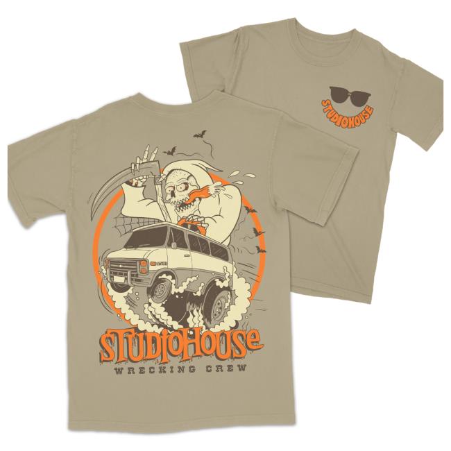 Official Studiohouse Designs Merch Store Studiohouse Wrecking Crew Van Shop T-Shirt Studiohouse Designs Apparel Clothing Shop StudiohouseDesigns