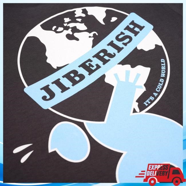 Official Jiberish Clothing Jiberish Atlas Supima Slate Tshirt