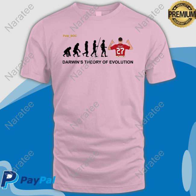 Official Pete Boc Darwin's Theory Of Evolution T Shirt
