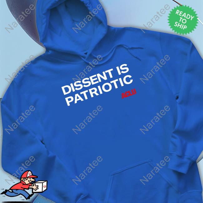 Official Aclu Shop Dissent Is Patriotic Long Sleeve Tee