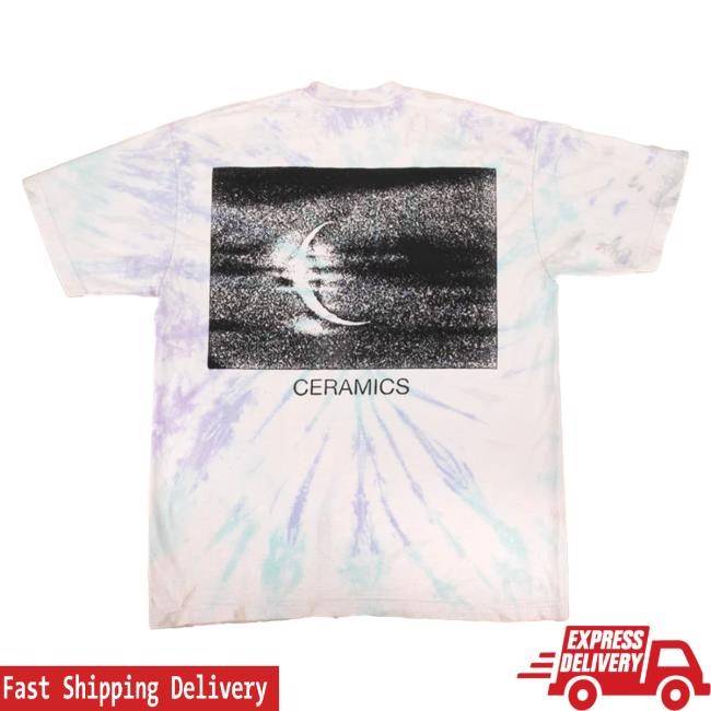 Official Online Ceramics Clothing Earth Moon Logo Tie Dyed and Stonewashed Shirt OnlineCeramics