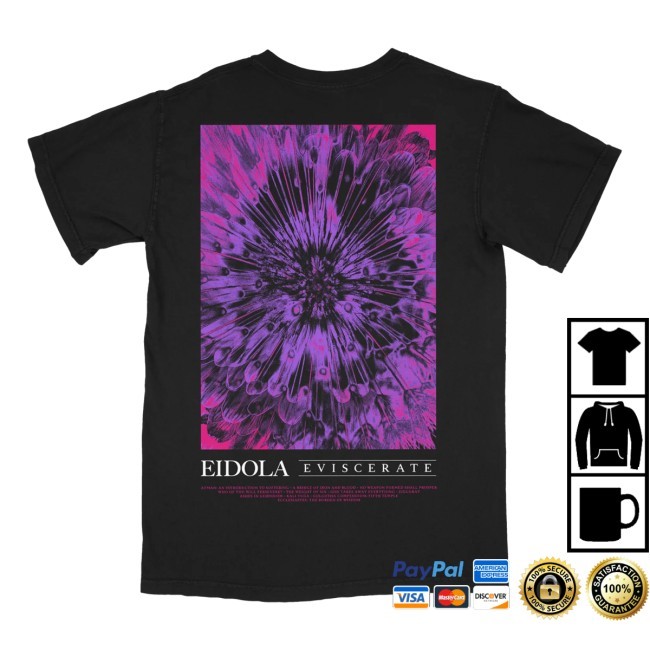 Eidola Flower Hypno Black Tee Rise Records