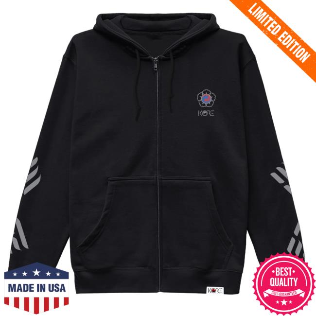Official Kore Limited Merch Store KoreLimited Mugunghwa Stripe Zip Up Crew neck (Black) Kore Limited Apparel Clothing Shop