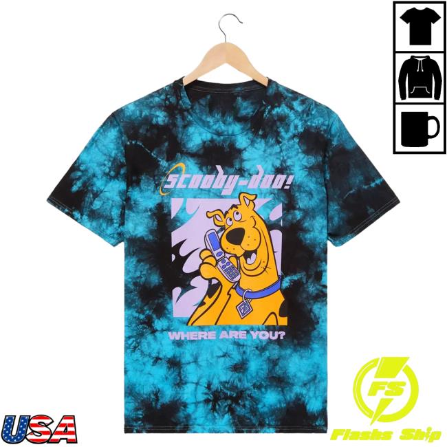Officia Official Box Lunch Clothing Shop Store Scooby-Doo! Where Are You Tie Dye T-Shirt Boxlunch Merch
