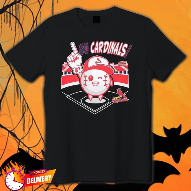 St. Louis Cardinals Navy Ball Boy Go Cardinals Tee Shirt