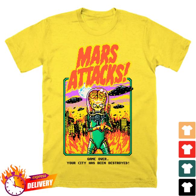 Official Cavity Colors Mars Attacks: Game Over - Hot Shirt (Yellow)